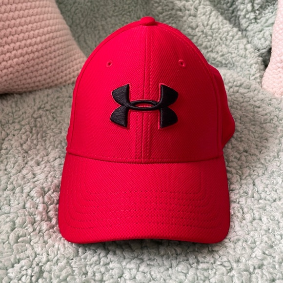 Under Armour Other - ☀️ Under Armour Fitted Hat- Red